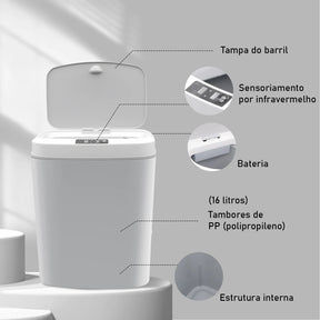 Lixeira inteligente sensor automático